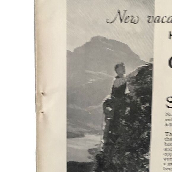 Vintage 1927 Great Northern Glacier National Park Ad Advertisement - Picture 5 of 6